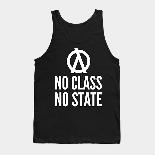 No Class No State Functional Programmer White Text Design Tank Top by geeksta